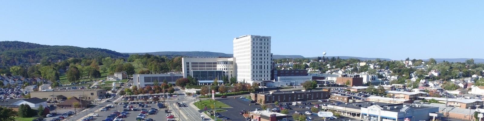 Distant view of the UPMC Altoona Hospital Campus