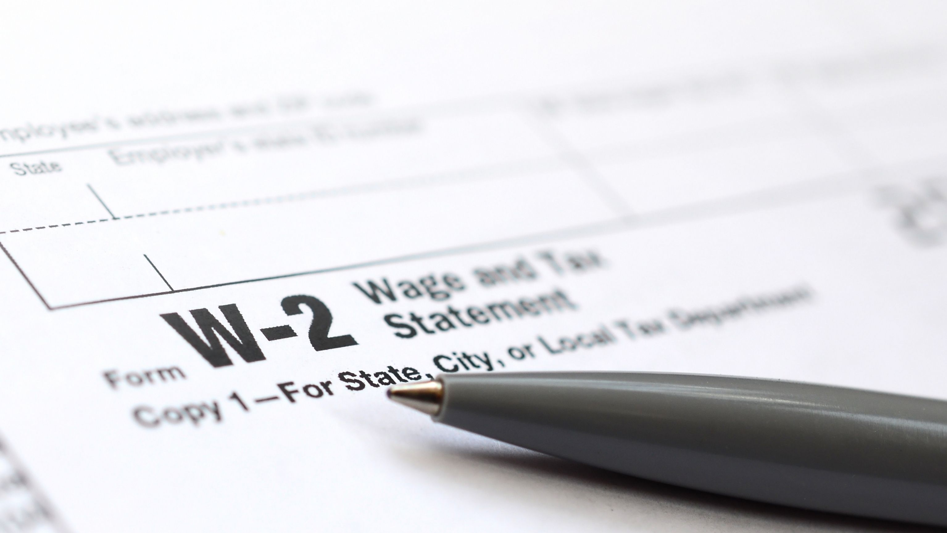 A picture of a W-2 form that links to local tax information