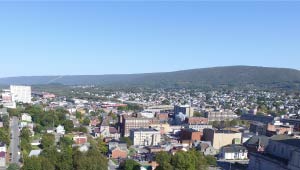 An aerial picture of the City of Altoona