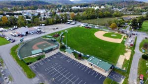 An aerial picture of Miracle League field.