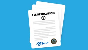 Fee Resolution Graphic.